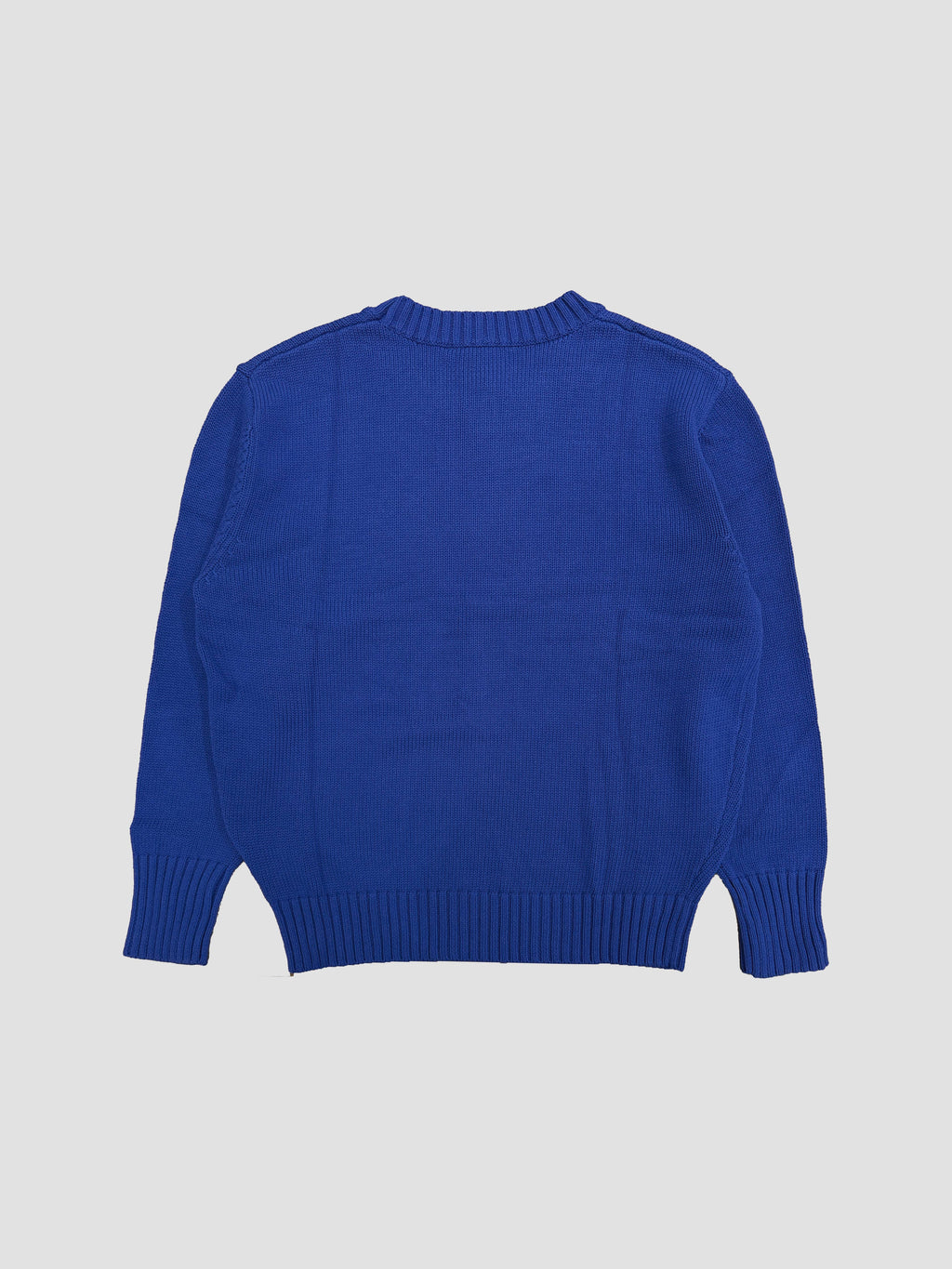 Vintage Inspired Cobalt Cotton Sweater