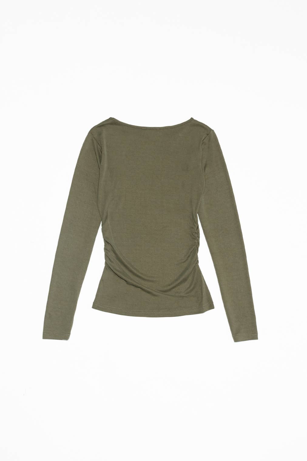 The Rachel Top | Ruched Waist Long Sleeve Top