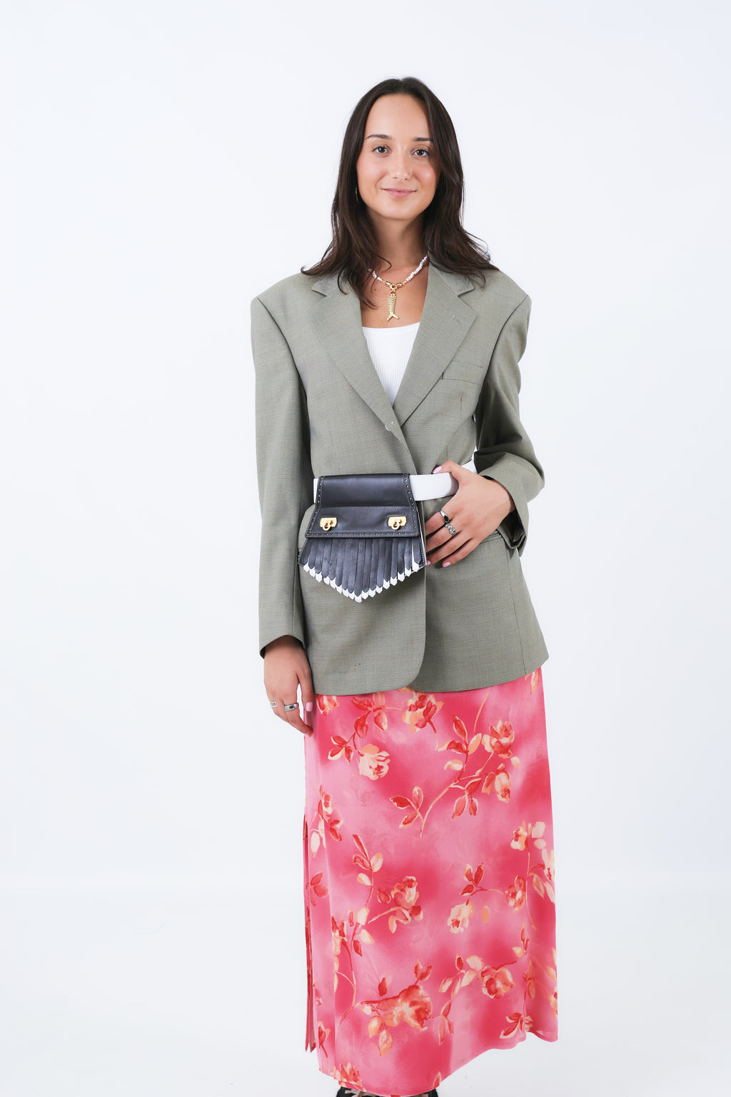 Vintage Escada Floral Skirt | 100% Silk