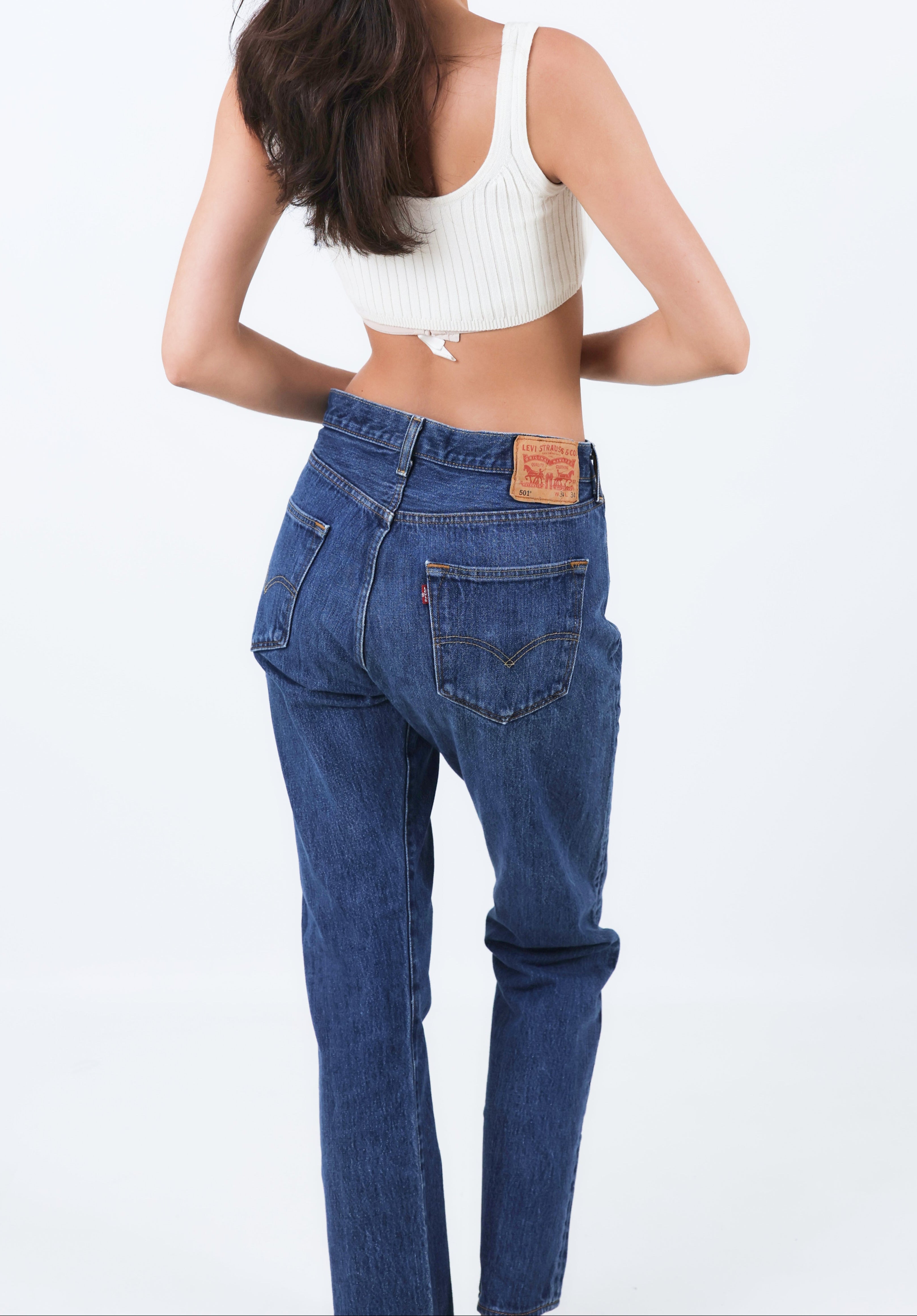 Vintage Levi's 501 | Size 4/6 Dark Wash