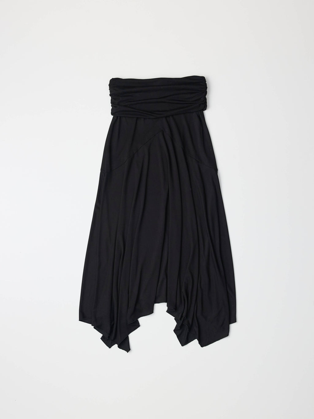 The Stephanie Skirt | Wrapped Jersey Midi Skirt