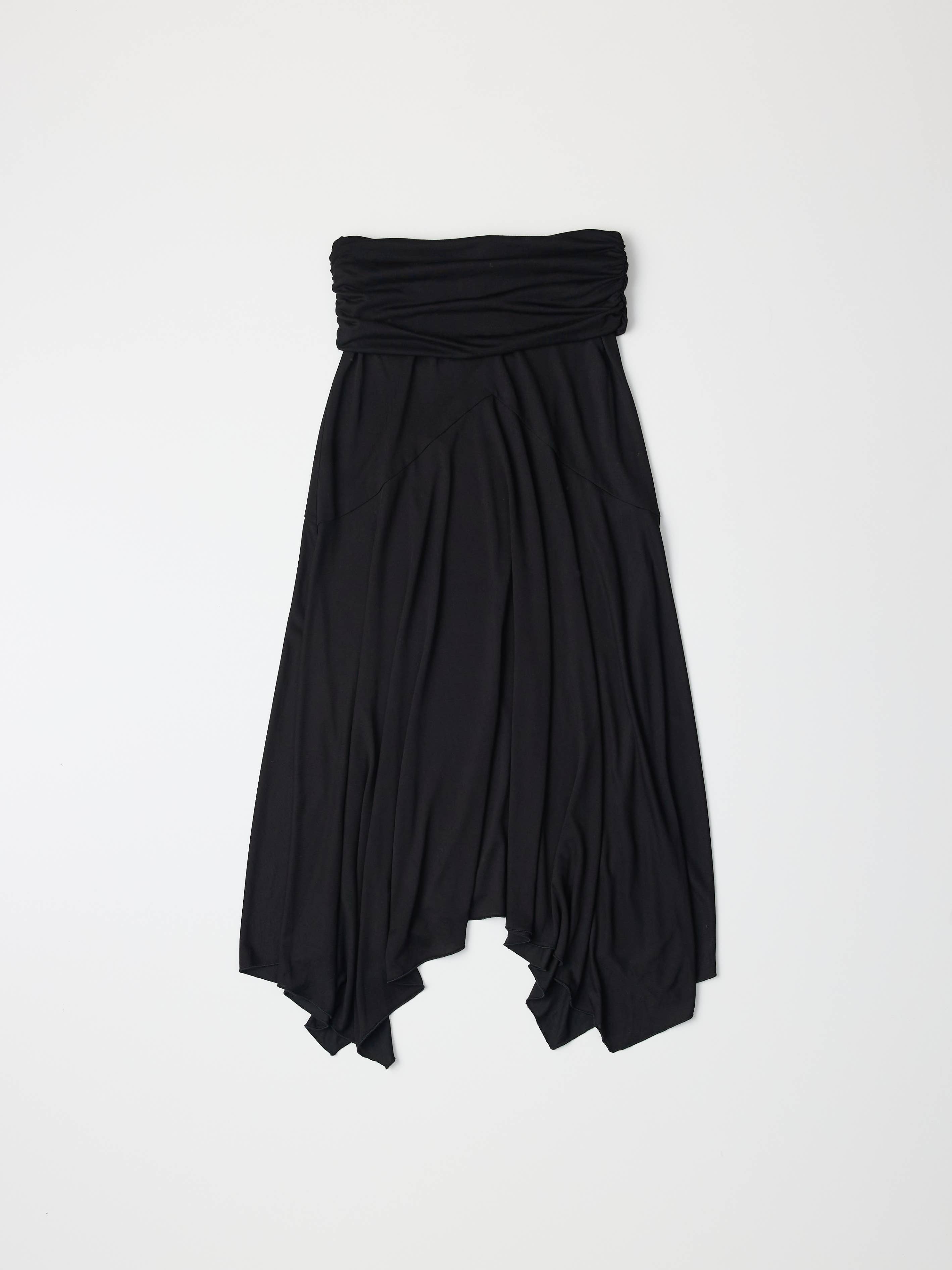 The Stephanie Skirt | Wrapped Jersey Midi Skirt